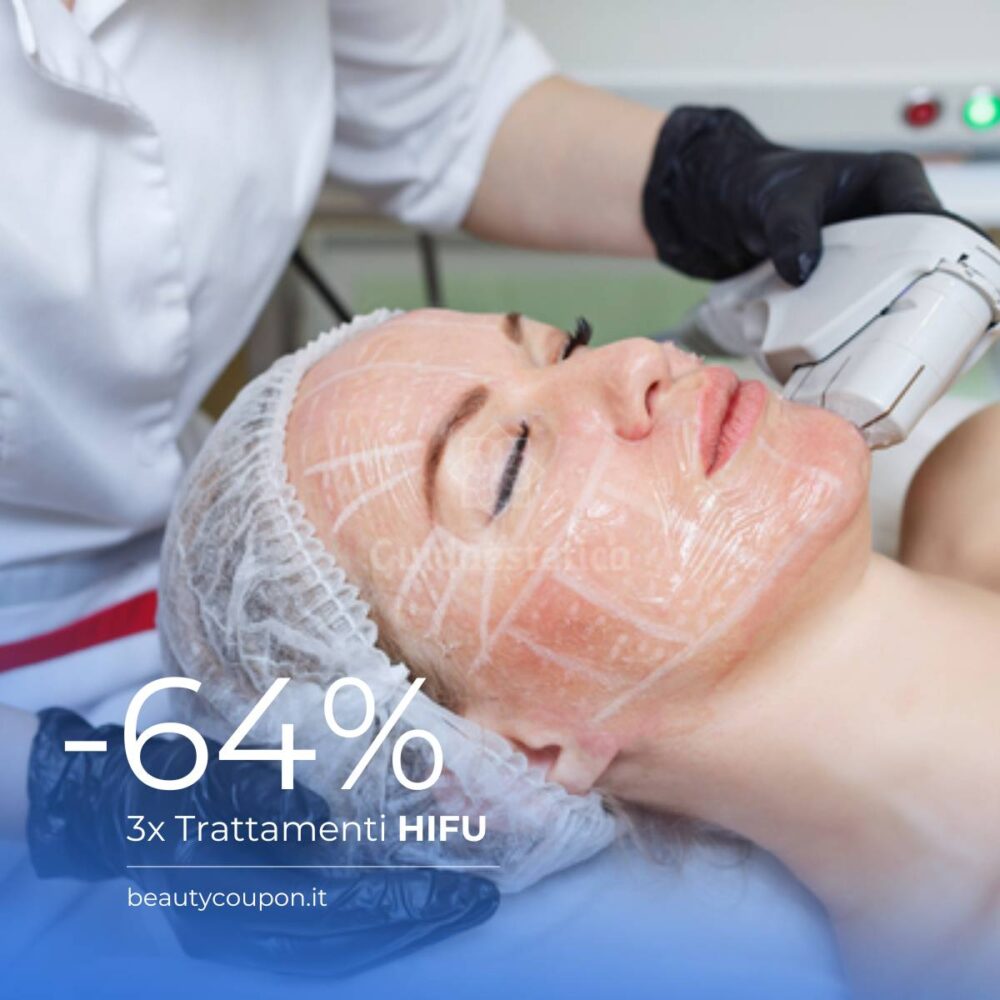 Offerta 3 – 3 Sedute HIFU a 270€ (-64%)